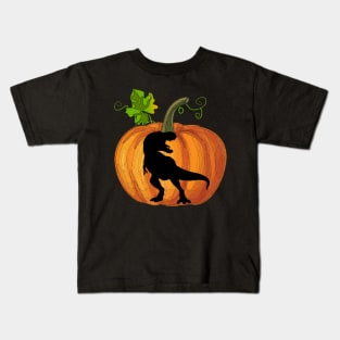 Tiger in pumpkin Kids T-Shirt